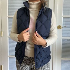 Preppy J Crew navy vest women S/M